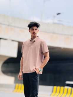 Alternative view of Imported China Polo Shirt (Lotus Root Powder) (ICPT-8)