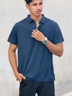 Imported China Polo Shirt (Navy Blue) (ICPT-7)