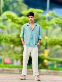 Cut Work Drop Shoulder Shirt (CDSS-2)