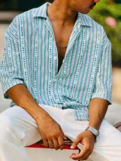 Drop Shoulder Printed Shirt(DSPS-3)