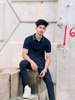 Imported China Polo Shirt-Black (ICPT-1)