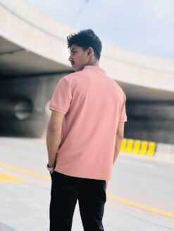 Alternative view of Imported China Polo Shirt-Pink- (ICPT-3)