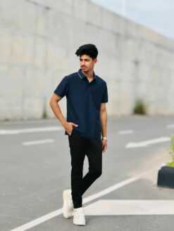 Imported China Polo Shirt (Nevy Blue) (ICPT-10)