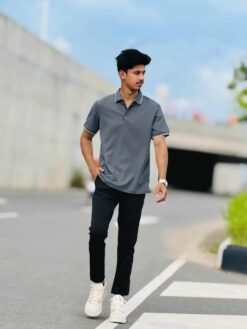Imported China Polo Shirt-Deep Ash- (ICPT-4)