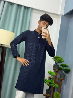 Sequence Panjabi Navy Blue (SP-31)