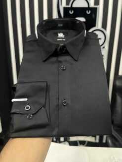 Elegant Glossy Formal Shirt(Black)(EGFS-3)
