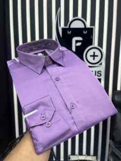 Elegant Glossy Formal Shirt( Lavender)(EGFS-1)