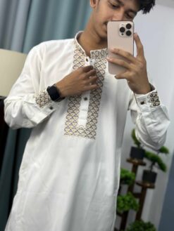 Alternative view of Embroidery Panjabi (E-105)