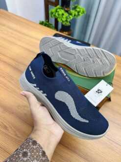 Alternative view of Top Shoes Navy Wave Slip-On (TSO-1)