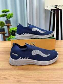 Top Shoes Navy Wave Slip-On (TSO-1)