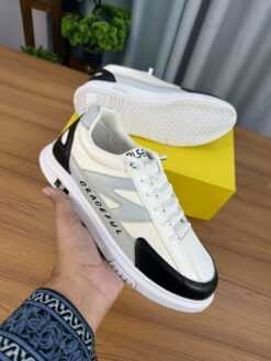 Alternative view of GRACEFUL White & Black Sneakers (GS-1)