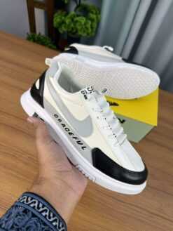 Alternative view of GRACEFUL White & Black Sneakers (GS-3)