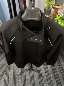 Alternative view of Humble High-Neck Black Pullover (HNP-1)