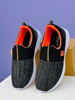Alternative view of FlexStep Knit Slip-On Sneaker – Black Melange  (FKS-1)