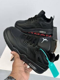Alternative view of Jordan Retro 4 – Triple Black  (JRS-6)