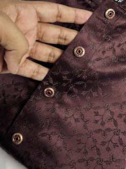 Alternative view of Regal Maroon Katan Panjabi (RKP-3)