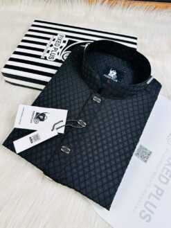 Royal Weave  Panjabi –Black (RWP-4)