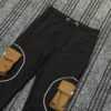 Black Cargo Pocket Baggy  (Brown Pockets) (SSB-5)