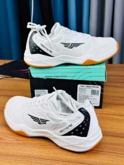 Alternative view of REDTAPE Court Strike Sneaker – White Black Gum Badminton Edition (RTD-3)