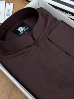 Alternative view of Classic Indonesian Thobe – Coffee Brown (NIT-4)