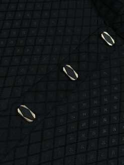 Alternative view of Royal Weave Panjabi –Black (RWP-4)