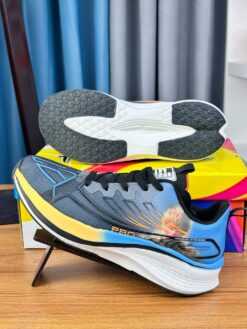 AeroFlex Runner Pro – Steel Blue Yellow (SS-27)