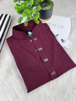 Royal Textura Panjabi – Maroon Luxe  (RWP-7)