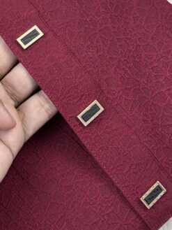 Alternative view of Royal Weave Panjabi – Maroon  (RWP-6)