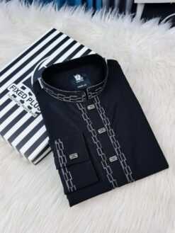 Premium Classic Panjabi – Black (PSP-4)