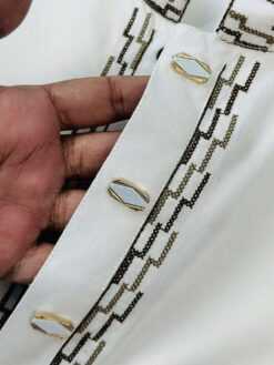 Alternative view of Premium Classic Panjabi – Off White (PSP-2)