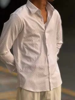Alternative view of Urban Weave Classic Shirt – White (UWS-1)