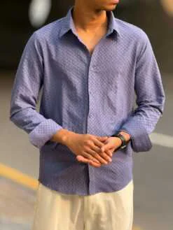 Alternative view of Urban Weave Classic Shirt – Lavender (UWS-2)