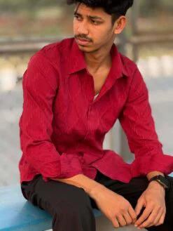 Urban Weave Classic Shirt – Maroon (UWS-5)