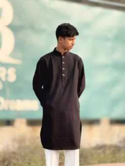 Royal Weave Panjabi – Black (RWP-9)