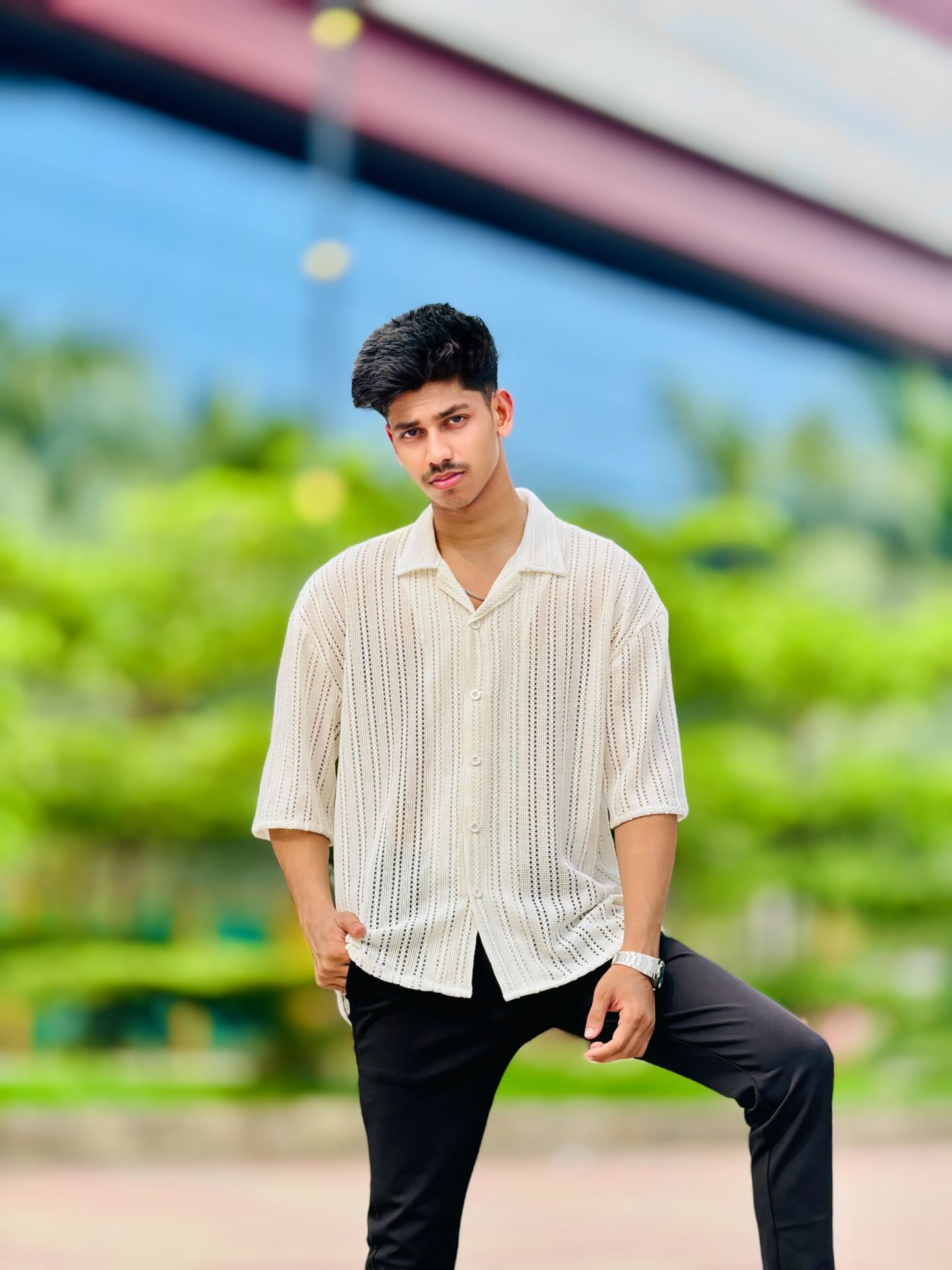 Cut Work Drop Shoulder Shirt (CDSS-1) - Image 2