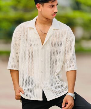 Cut Work Drop Shoulder Shirt (CDSS-1)