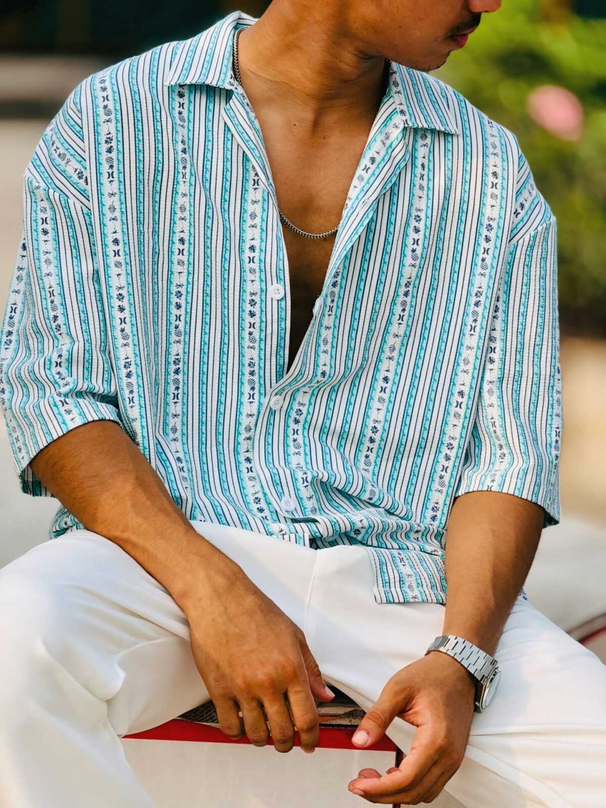 Drop Shoulder Printed Shirt(DSPS-3)