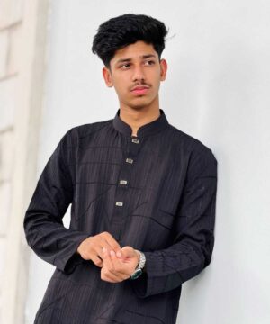 Jawad Luxury Panjabi Black (JLP-2)