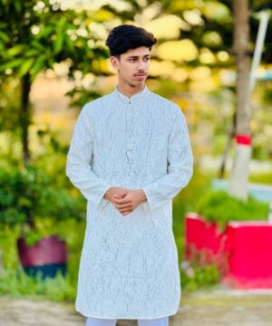 Alternative view of Special Double Pasting Crocked Panjabi (DPCP-111)