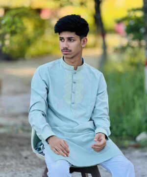 Alternative view of Embroidery Taharat Panjabi (ETP-105)