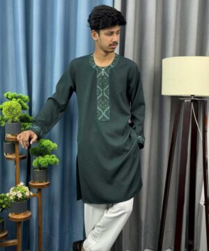 Round Neck China Popcorn Panjabi (RNP-3)