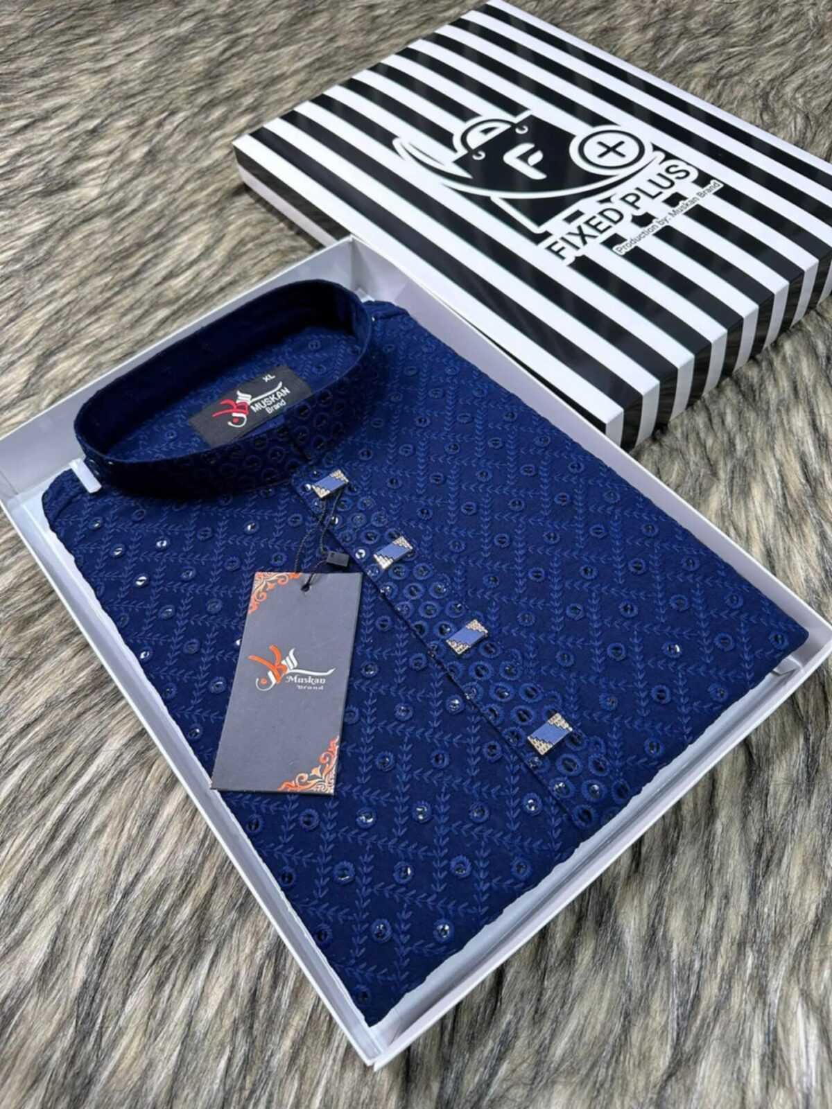 Sequence Panjabi Navy Blue (SP-20)