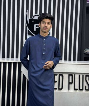 Alternative view of Formal Panjabi Navy Blue (FP-10)