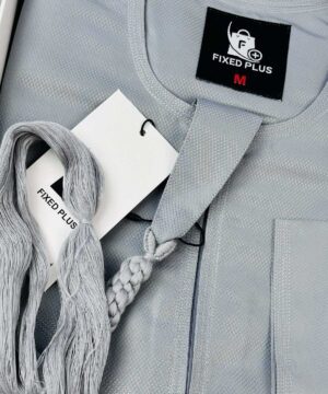 Alternative view of Silver Ash – Premium Emirati Thobe (PET-3)