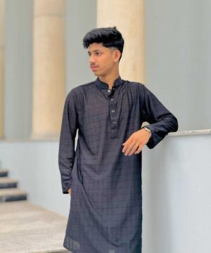 Cut Work Classic Panjabi Black(CWCP-3)