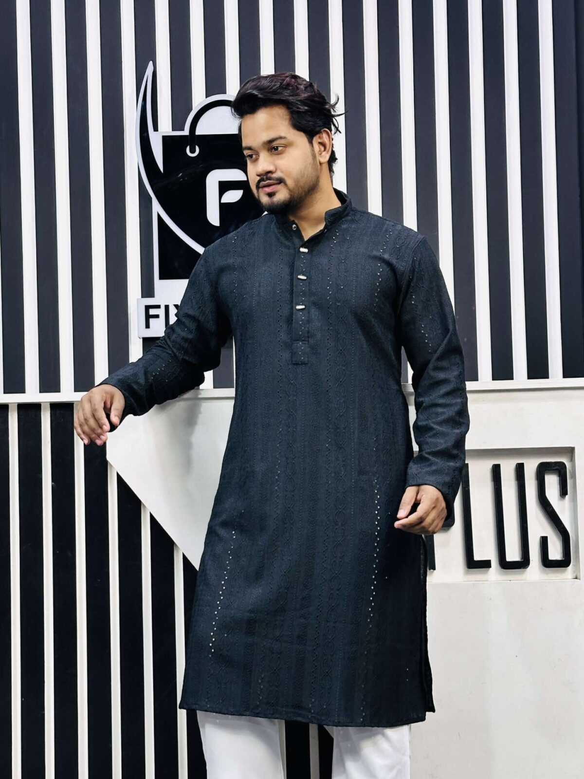 China Ambush Panjabi (Black) - Image 3