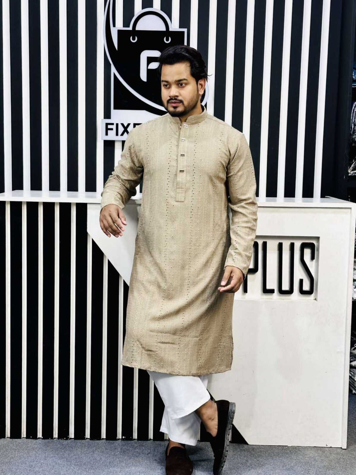 China Ambush Panjabi (Coffee) - Image 3