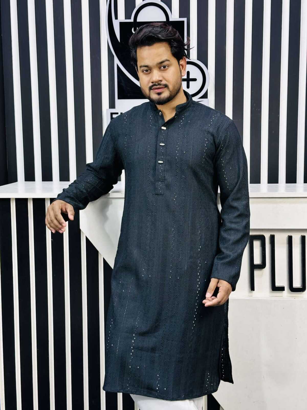 China Ambush Panjabi (Black) - Image 5