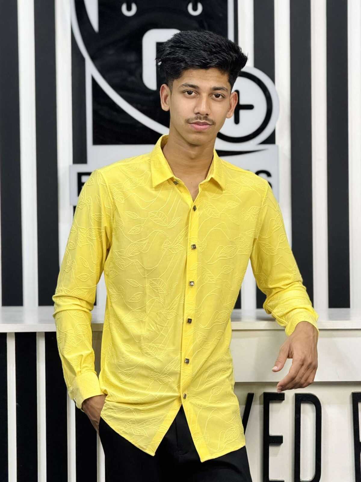 Chinese High Spandex Casual Shirt (CHSCS-23)