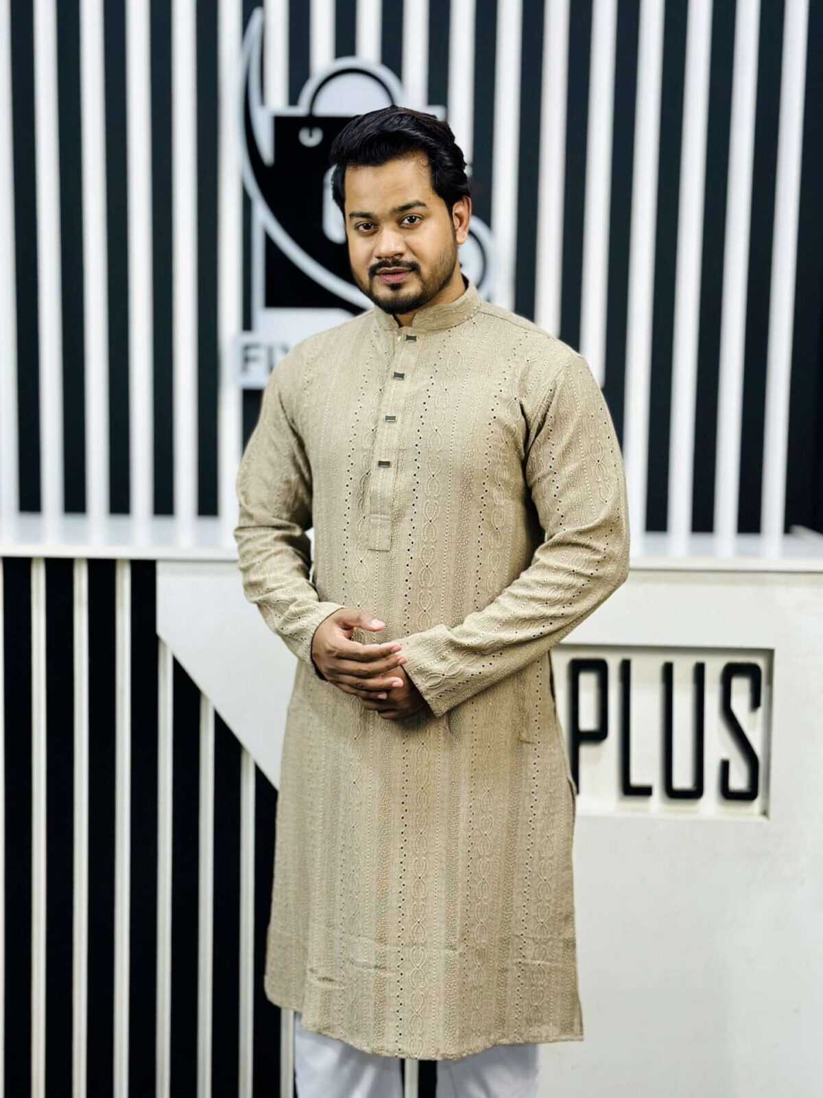 China Ambush Panjabi (Coffee) - Image 2